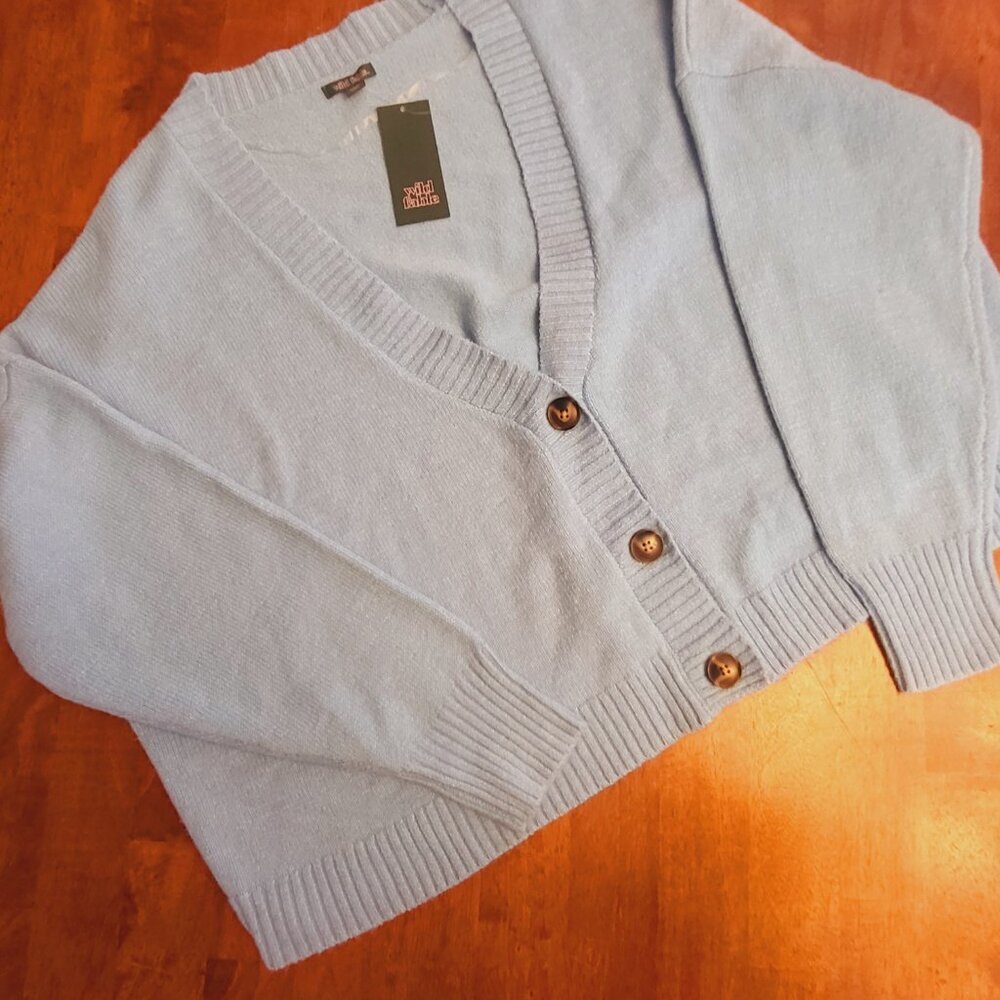 Wild Fable ~ SZ xl ~ Cropped Button-up Sweater ~ NWOT